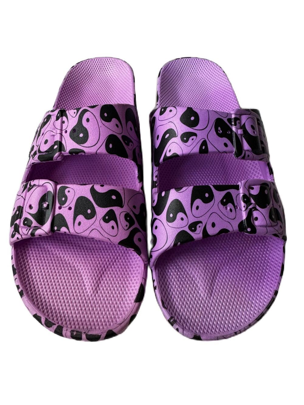 Freedom Moses Women Sandals Size 11-12 New Printed Purple (see description)